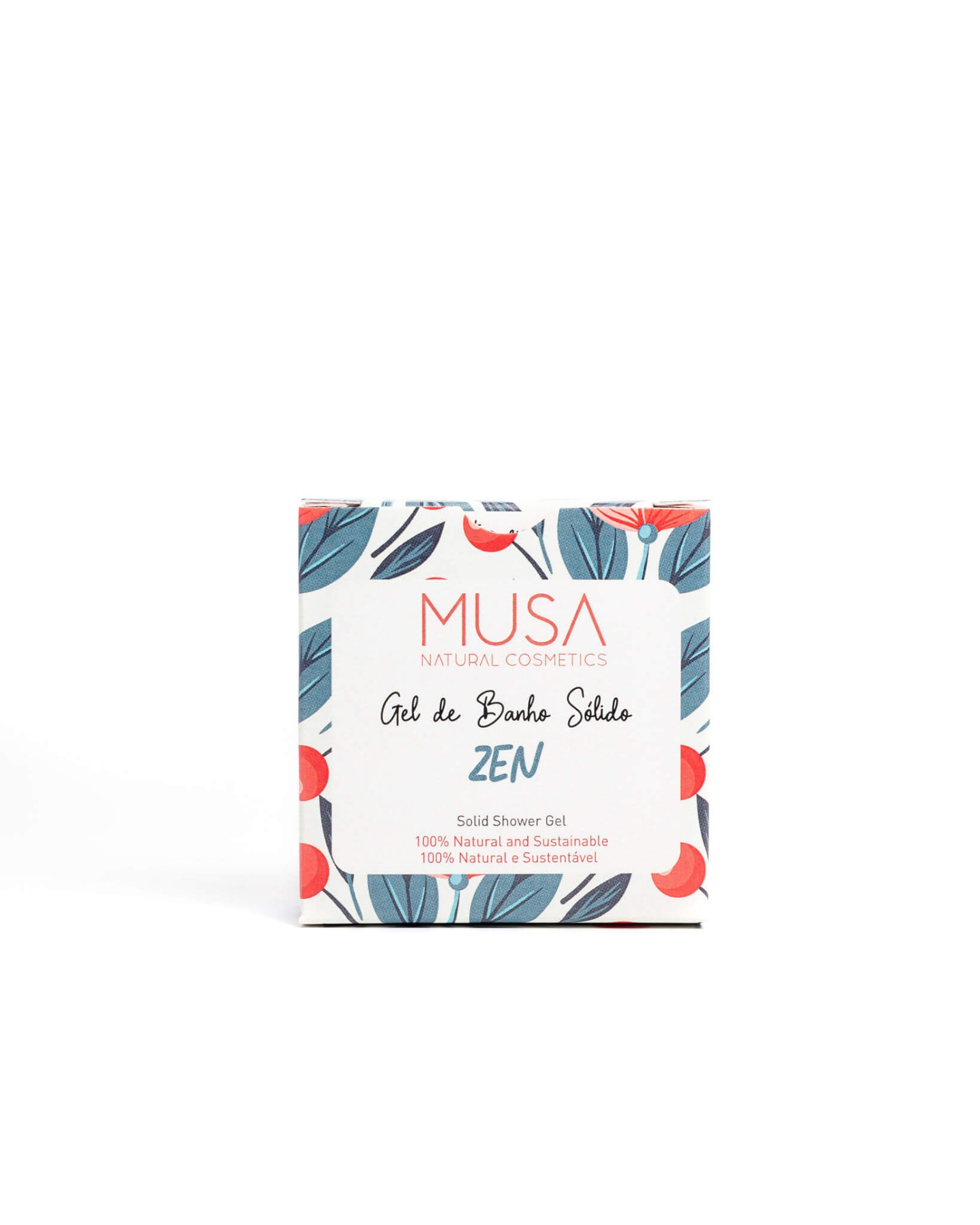 Gel de Banho Zen Embalagem de gel de banho sólido MUSA decorada com padrão floral