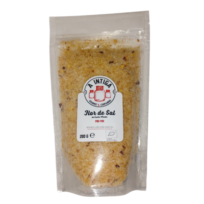 Embalagem de Flor de Sal A INTIGA 200g com especiarias