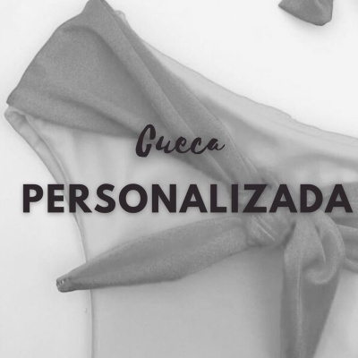 Cueca transparente cinza com laço lateral