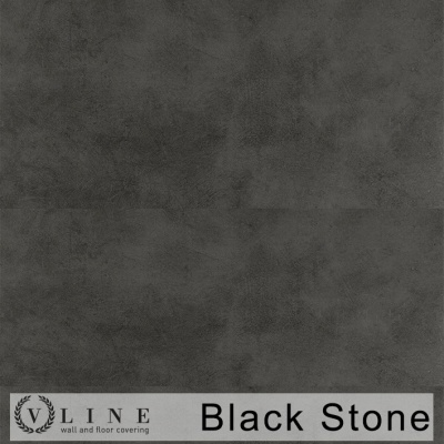 Revestimento em pedra preta com textura granular chamado Black Stone