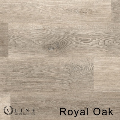 Revestimento de madeira Royal Oak em tons castanhos claros