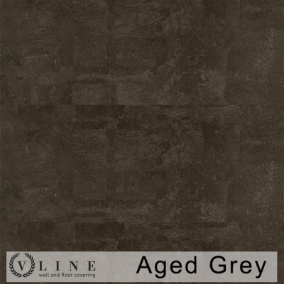 amostra de revestimento Aged Grey V Line cinza envelhecido