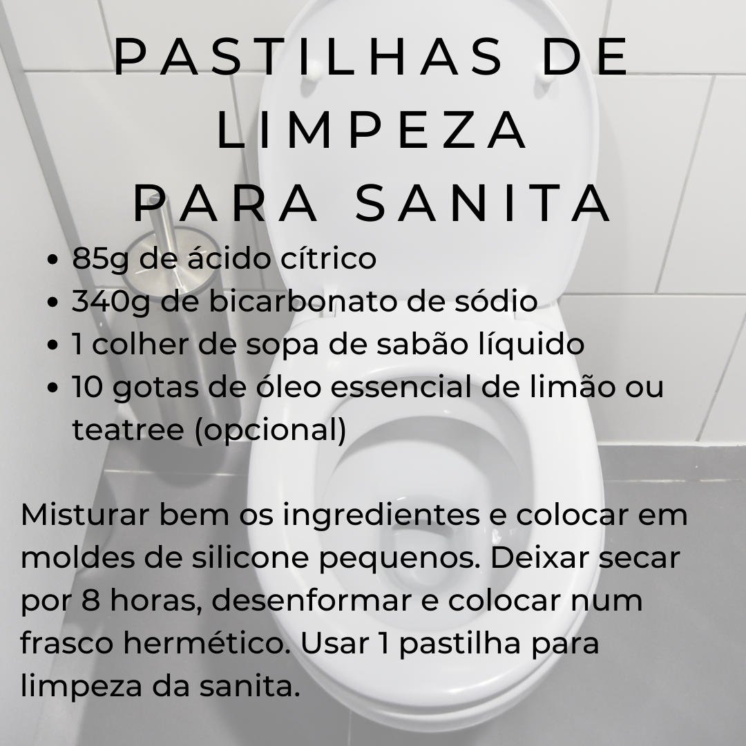 receita d-i-y pastilhas limpeza para sanitas