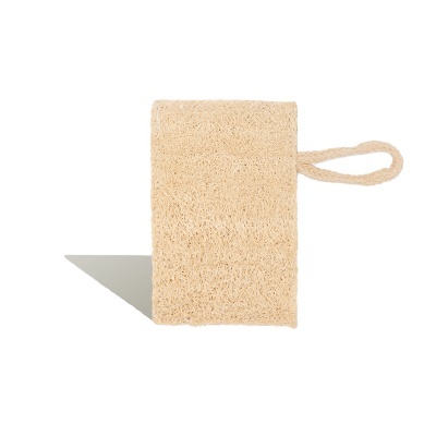 Esponja corporal bege com alça
