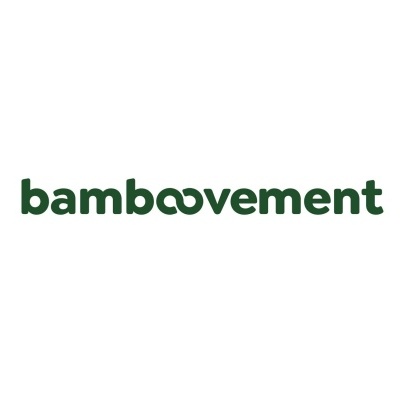Logótipo bamboovement em verde escuro com símbolo de infinito