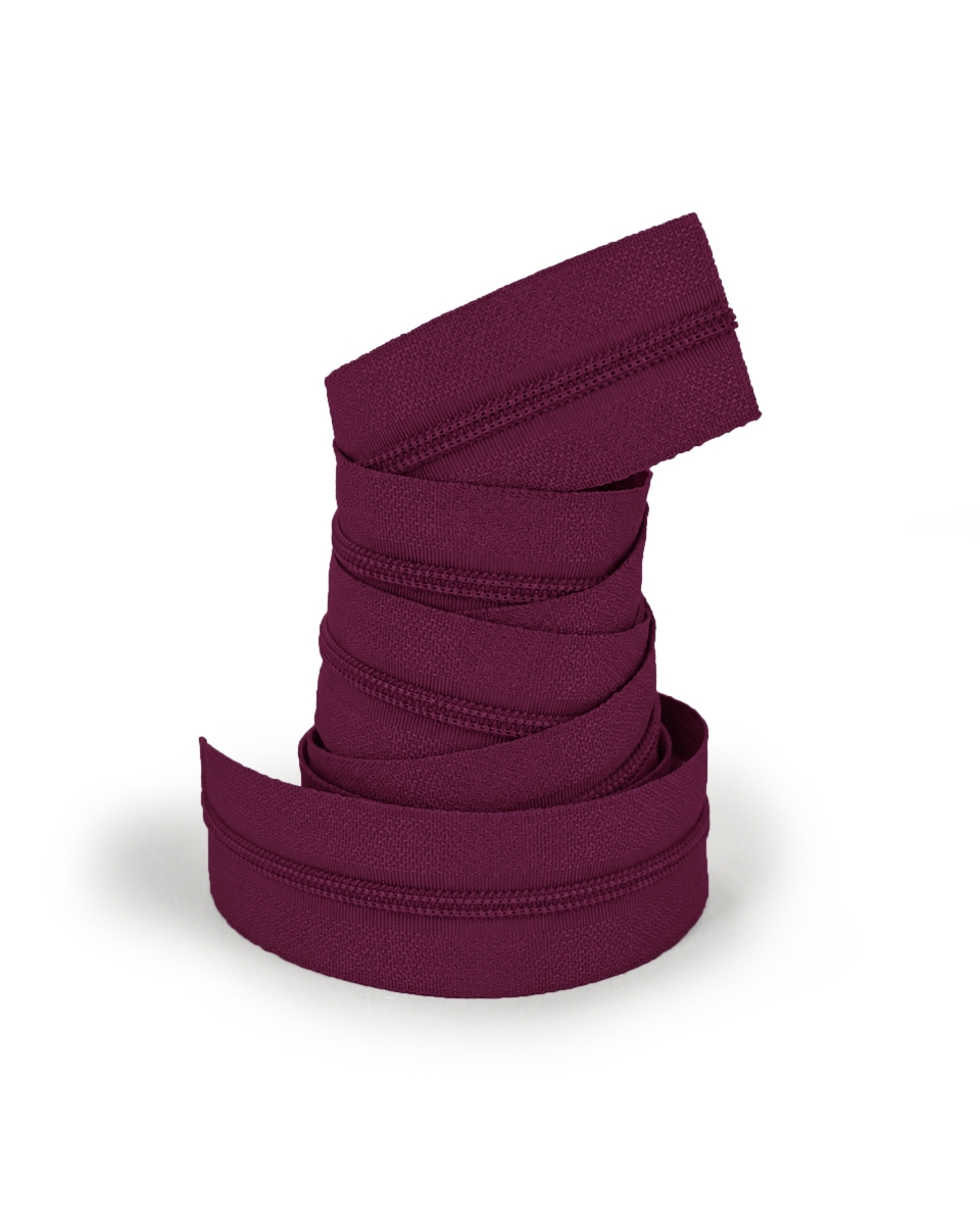 Fita de velcro roxa enrolada