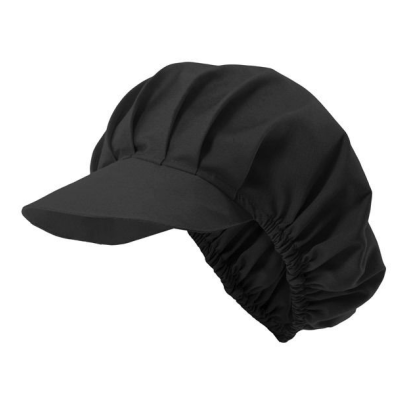 Boné preto com aba e elástico