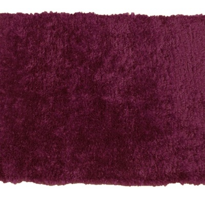 Tapete roxo de pêlo alto rectangular