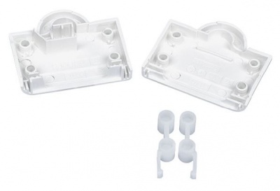 tampas transparentes em plástico e acessórios cilíndricos transparentes