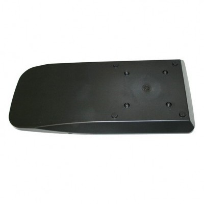 Base preta retangular com parafusos, sobre fundo branco.