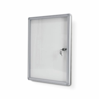 Armário de exposição com porta de vidro e fechadura