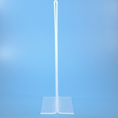 Suporte transparente de acrílico com base larga