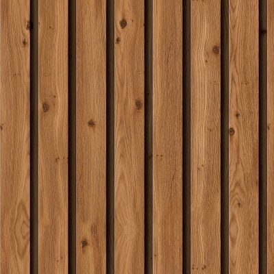 Painel de madeira natural com tábuas paralelas castanhas