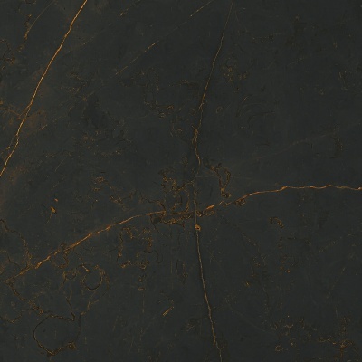 Superfície quadrada de pedra preta com veias castanhas