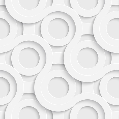 Padrão abstrato de círculos brancos sobrepostos com sombras
