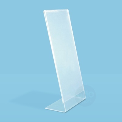 Suporte expositor acrílico transparente formato L