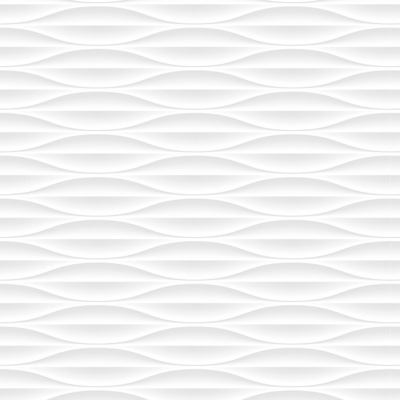 Painel decorativo branco com textura ondulada em relevo