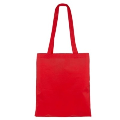 Saco tote vermelho clássico com alças compridas