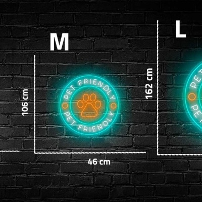 Adesivos redondos iluminados PET FRIENDLY em três tamanhos diferentes