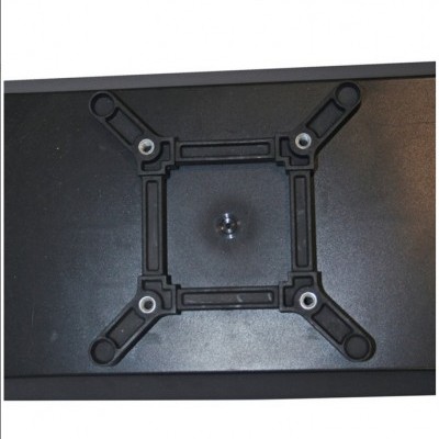 Base preta para suporte de monitor vista de cima