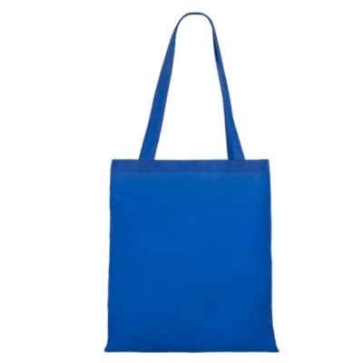 Saco de lona azul com alças longas