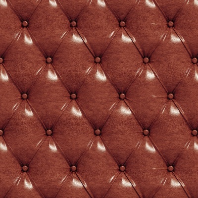 Pele castanha acolchoada com padrão capitonê