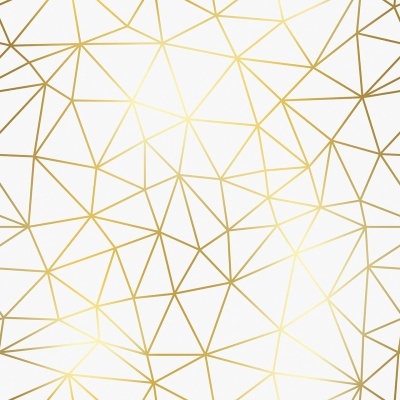 Papel de parede branco com padrão geométrico de linhas douradas