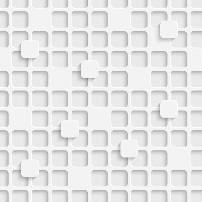 Padrão geométrico 3D com cubos brancos e cinza claro em relevo