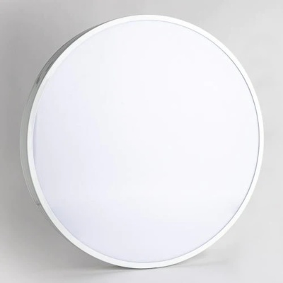 Relógio de parede redondo branco sem números