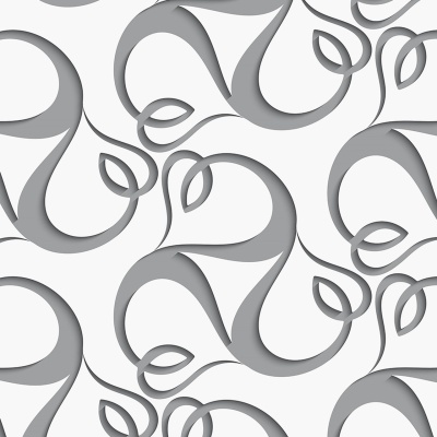 Padrão decorativo abstracto cinza e branco.