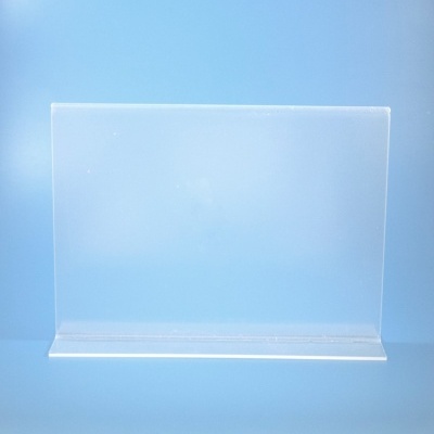 Suporte em acrílico transparente retangular com base larga