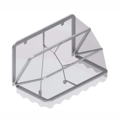 Suporte para livros ou tablets em metal cinzento prateado