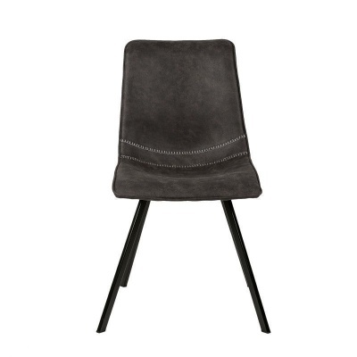 Cadeira cinzenta com pernas pretas