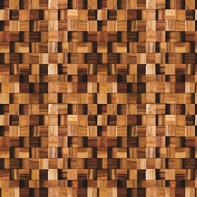 Padrão mosaico madeira tons castanho quadrados pequenos