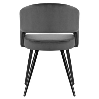 Cadeira cinzenta com pernas pretas