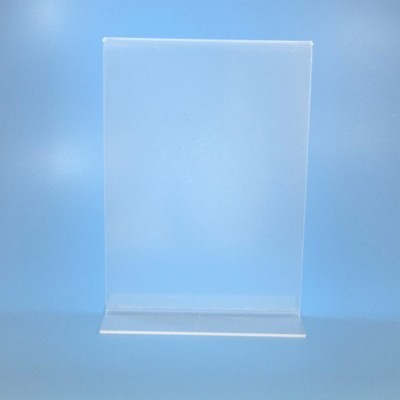 Suporte de acrílico transparente em forma de L para exibição