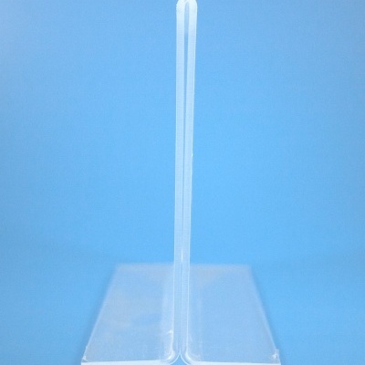 Suporte transparente em acrílico com base rectangular