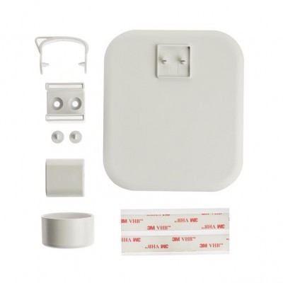 Conjunto de peças plásticas brancas com tiras adesivas 3M VHB