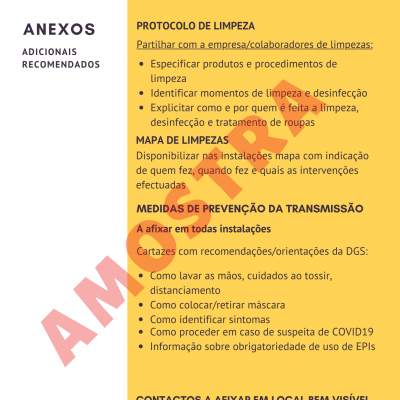 Página de documento amarelo com texto em português e marca d'água vermelha