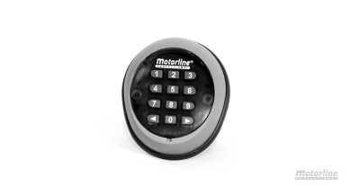 Fechadura electrónica redonda Motorline com teclado numérico