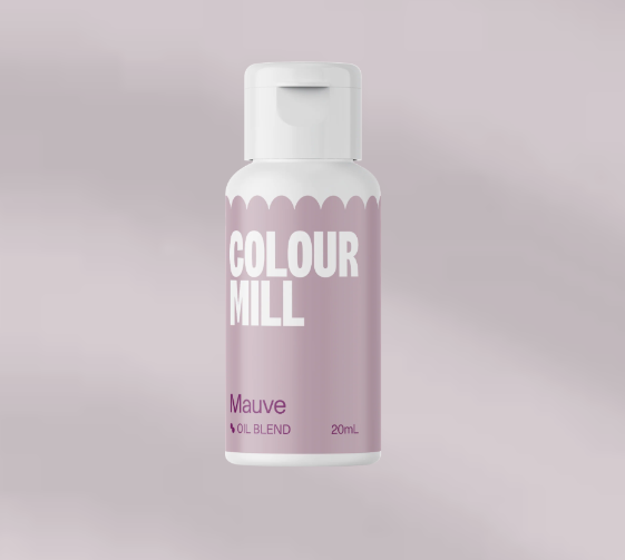 Corante colour Mill Mauve - 20ml Frasco branco com rótulo lilás e texto COLOUR MILL Mauve OIL BLEND 20mL
