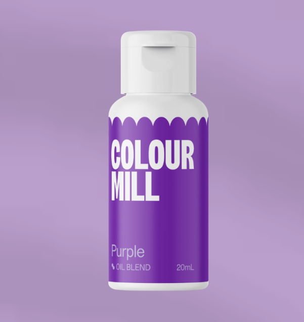 Corante colour Mill Purple - 20ml Frasco de tinta roxa COLOUR MILL com tampa branca