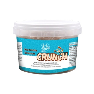 Embalagem de plástico com produto CRUNCH Nocciola Branco da Just Good Love