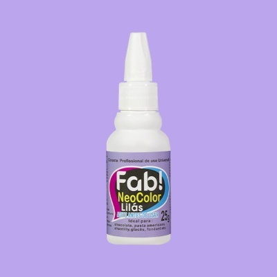 Frasco de corante alimentar Fab NeoColor Lilás