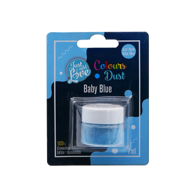 Pigmento em pó azul para corantes alimentares Just add love Colours Dust Baby Blue