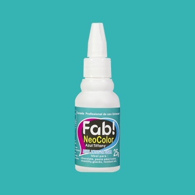 Frasco com corante Fab! NeoColor Azul Tiffany de 25g