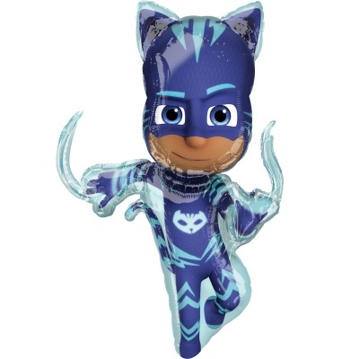 Balão metálico personagem garoto gato azul