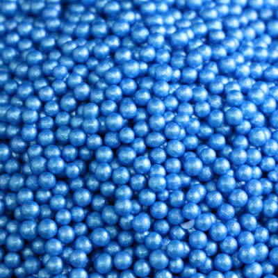 Esferas azuis brilhantes agrupadas