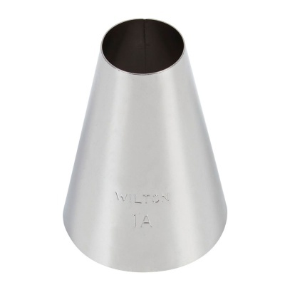 Bico de pasteleiro em aço inoxidável com gravação WILTON 1A