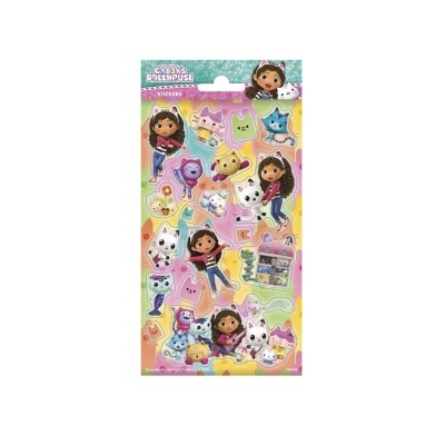 Pacote de autocolantes coloridos com personagens femininas e animais